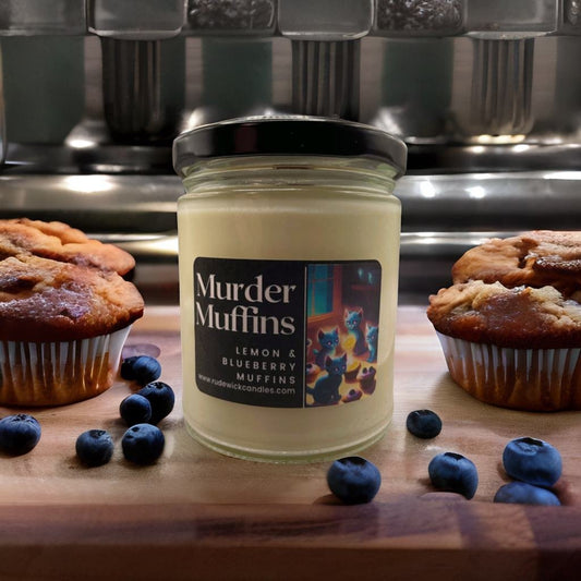 Lemon Blueberry Muffins - Murder Muffins  Candle