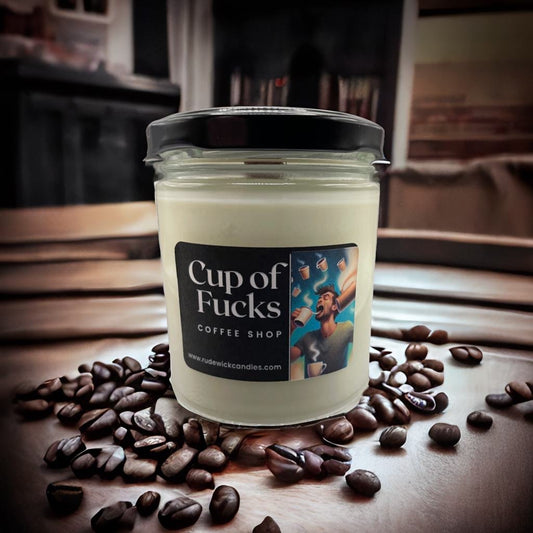 Coffee Shop - Cup of Fucks  Candle